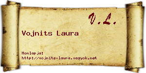 Vojnits Laura névjegykártya